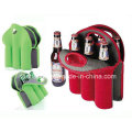 Wholesale Neoprene 6-Pack Beer Bottle Holder with Handle (SNBC04)